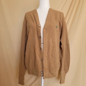 Lacoste Tan Cardigan Sweater